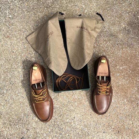 Rancourt & Co. Classic Ranger-moc - Natural Chromexcel w/ brick red sole - 9D - Picture 13 of 13